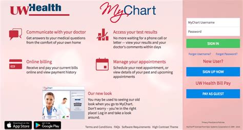MyChart Username Password Forgot username? Forgot password? SIGN UP Make an Appointment Schedule appointments with your primary care provider or care team. . Mychart uw health